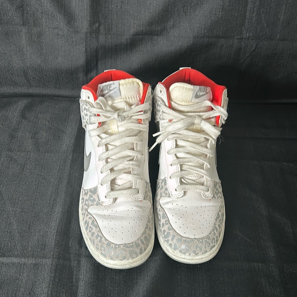 Nike Jordan 1 grey leopard print grey 7.5 shoes